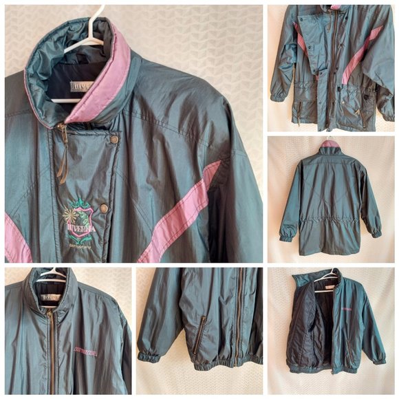 Vintage 3 in 1 Hiverna metallic green coat - Picture 10 of 11